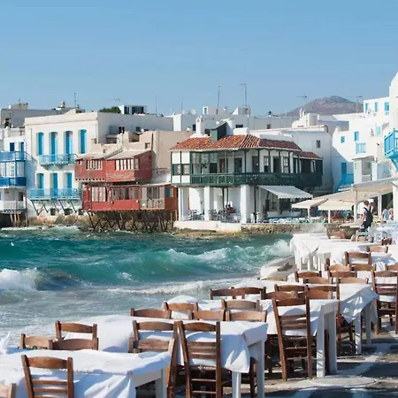 Authentic Seaview Luxury Pool - Agrari Villa Mykonos Town